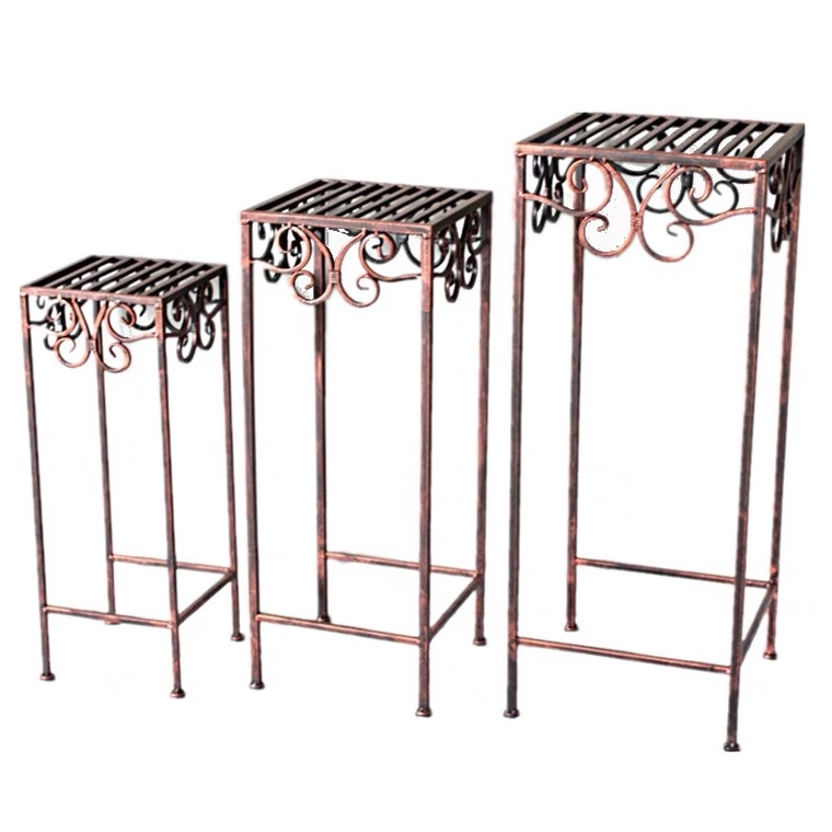 Iron flower stand set for living room balcony flower stand Specification image