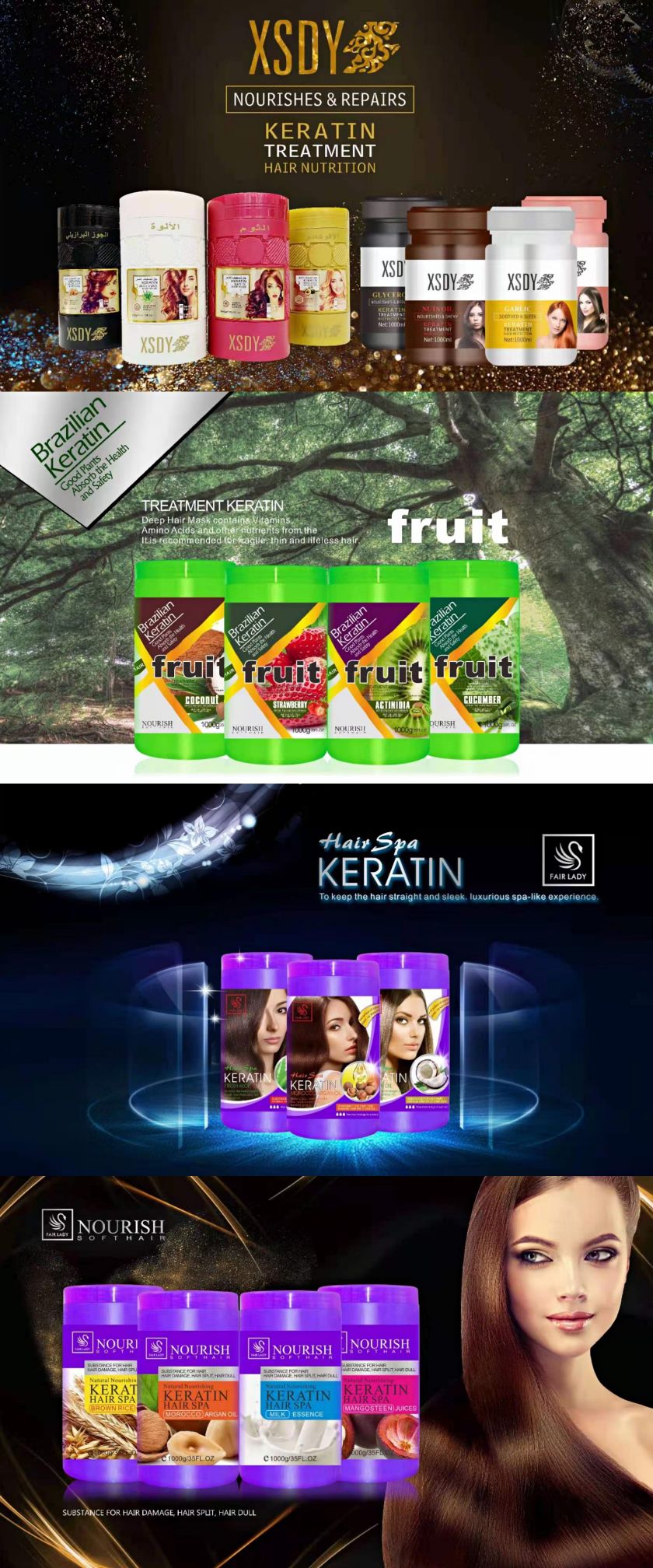 1000ml焗油膏，1000克发膜，英文外贸出口批发，hair treatment.hair mask详情14
