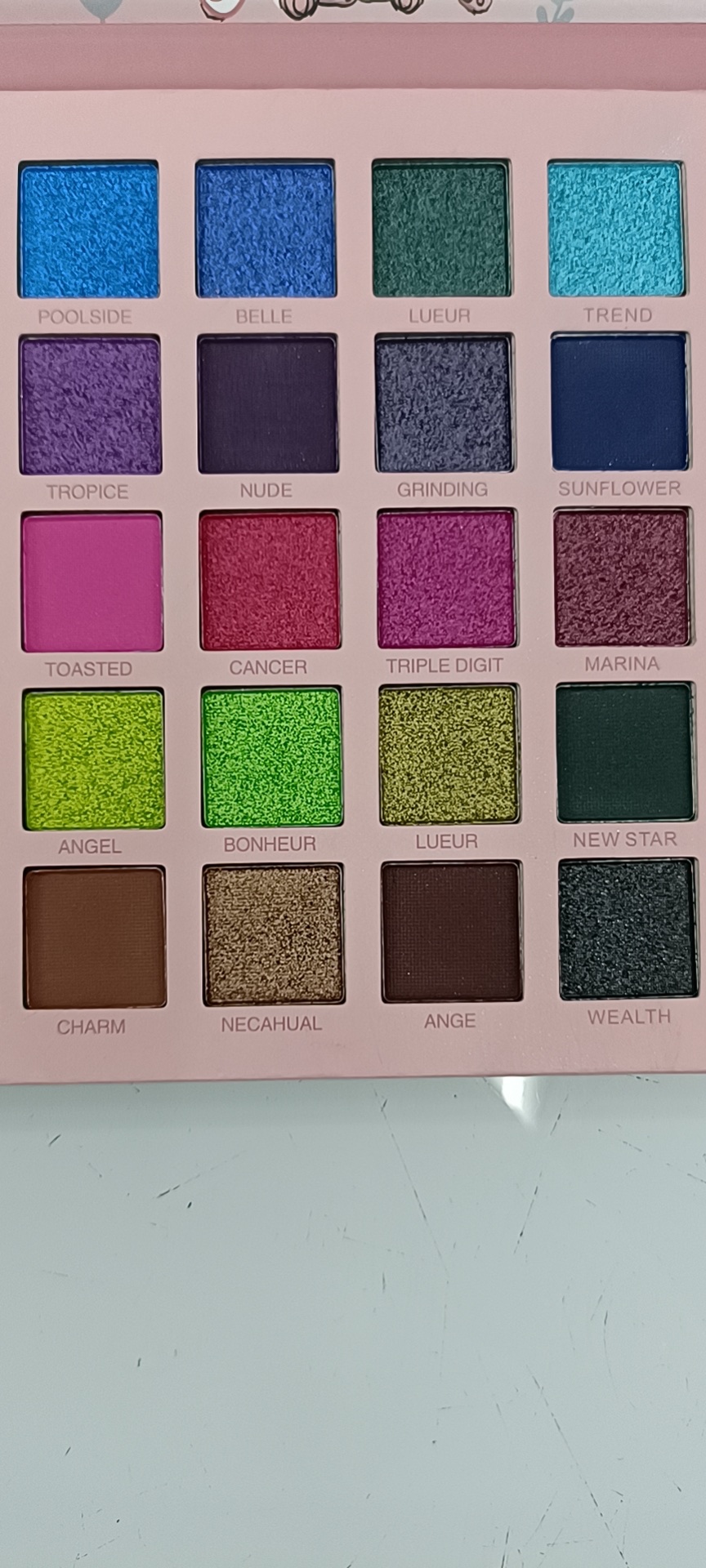 43-color eyeshadow palettes exclusively for foreign trade Specification image