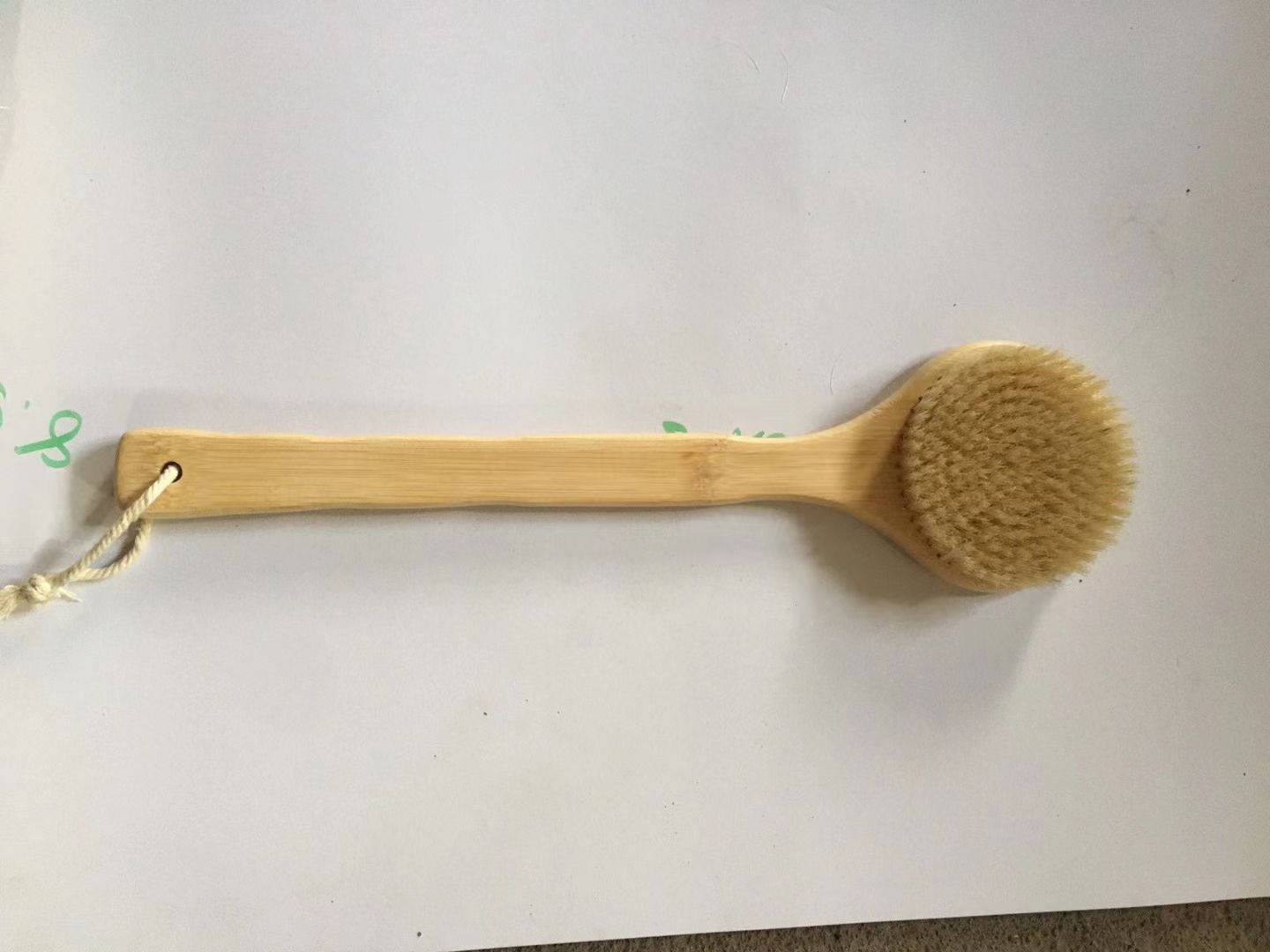 Long-handled bamboo bath brush, massage brush