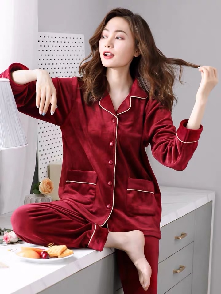 Autumn Deer Home Wear Autumn and Winter Home Wear Set, Casual Home Wear Set Autumn and Winter New Style Specification image