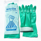 绿色丁腈手套 耐油耐酸碱防化丁腈橡胶手套