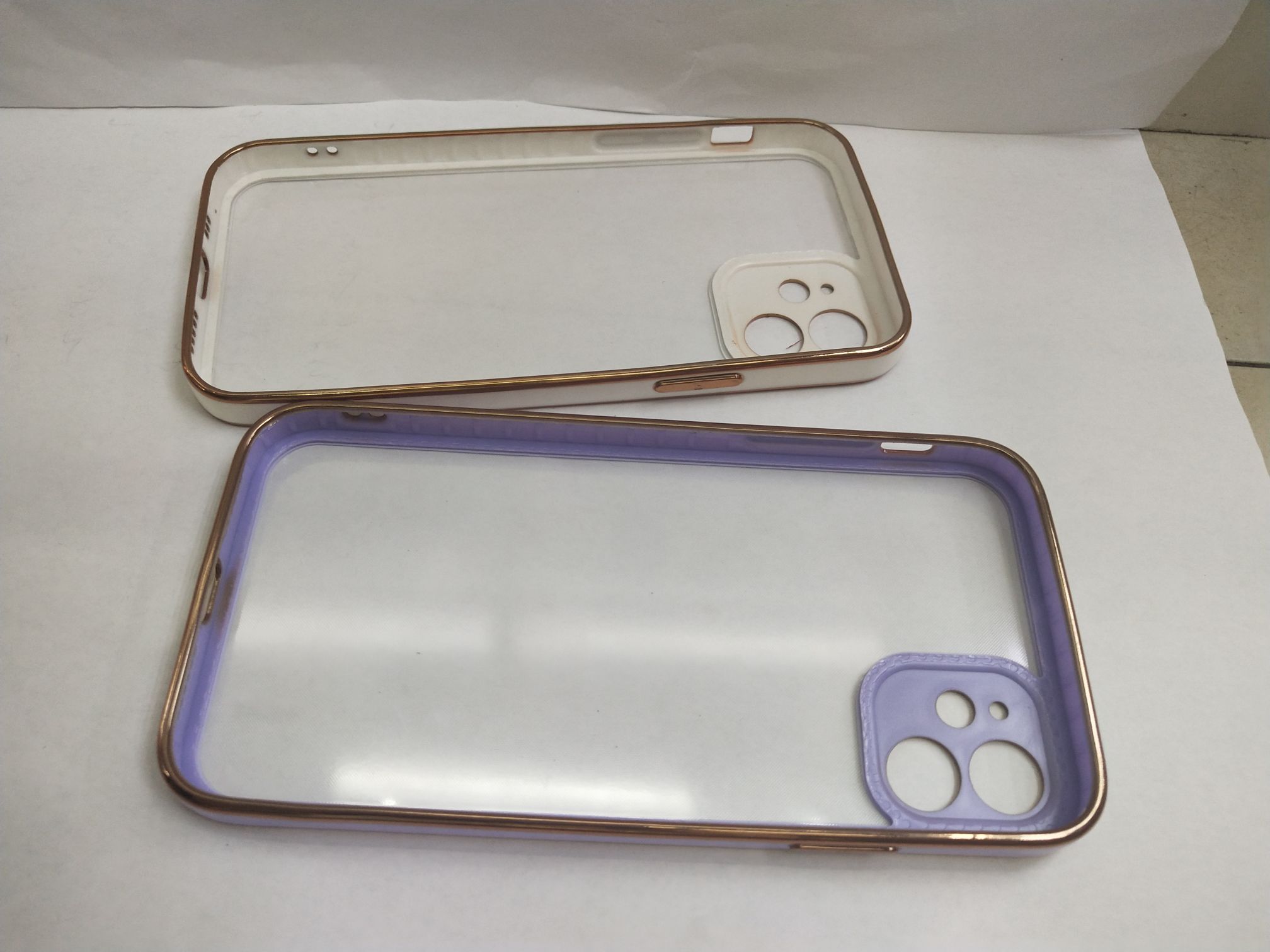 电镀 玻璃 三脚壳白底实物图
