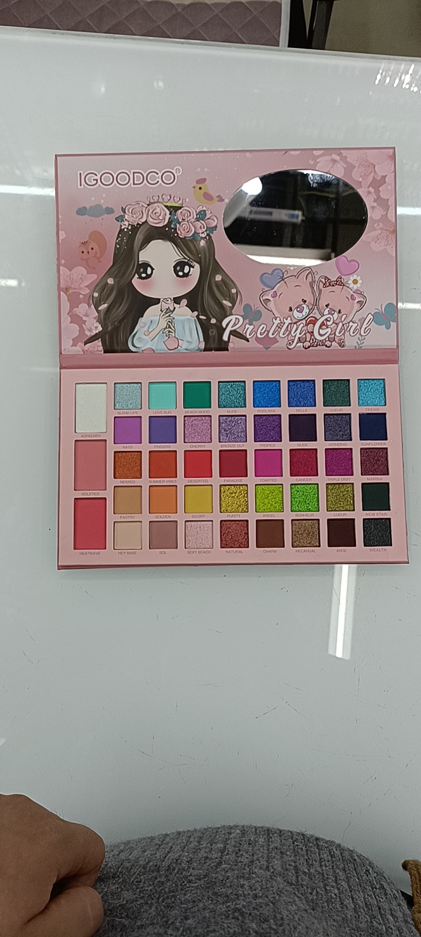 43-color eyeshadow palettes exclusively for foreign trade