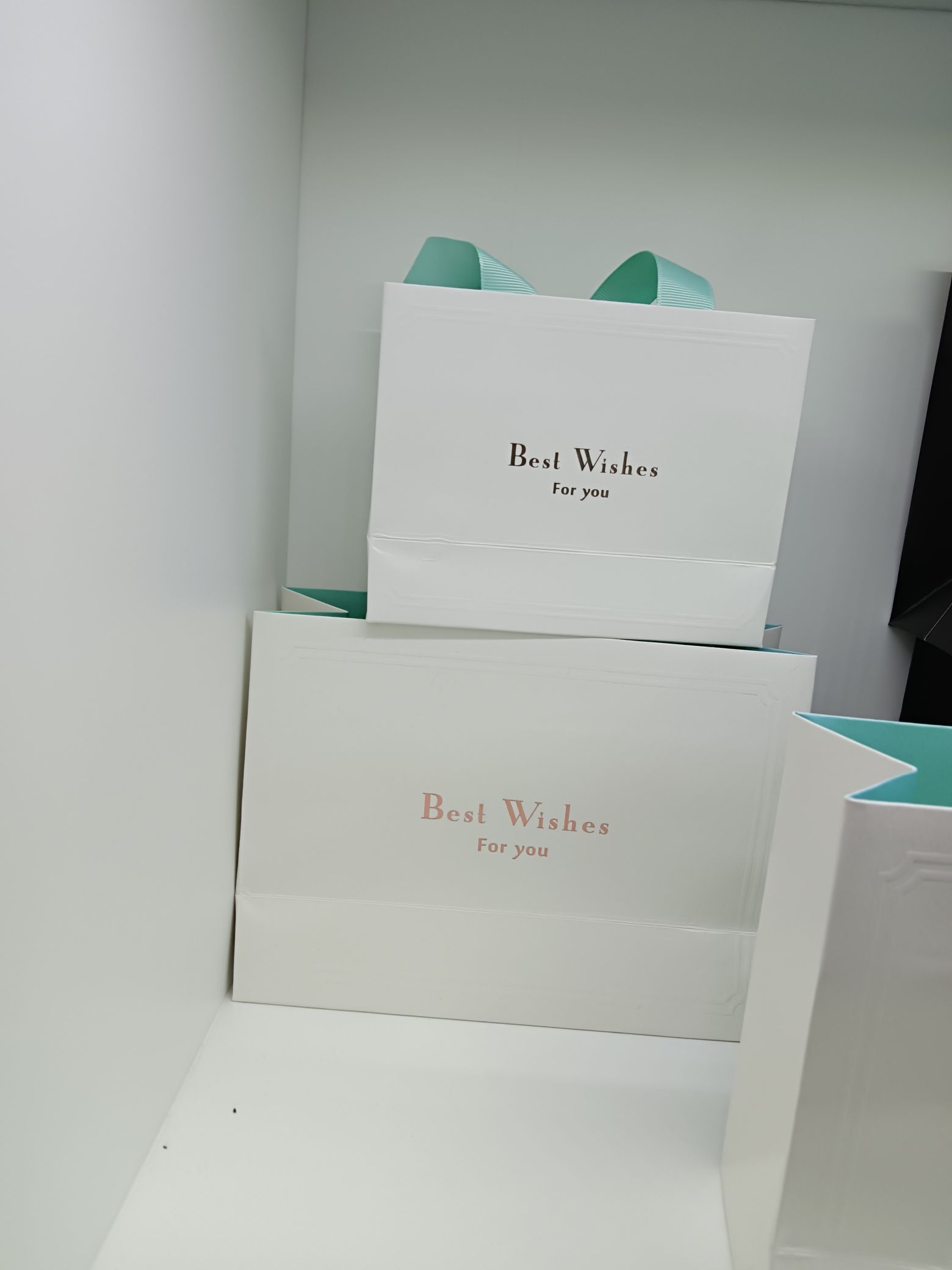 Customized special paper embossed and embossed gilding bags Specification image