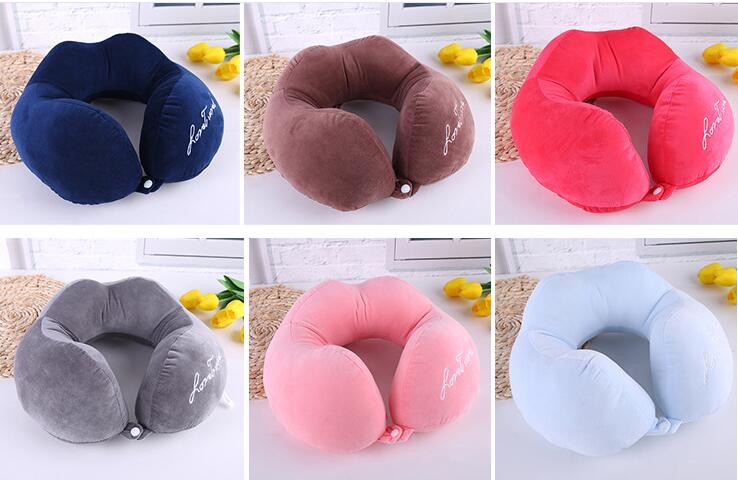 义乌好货 PP棉爱旅行刺绣U型枕 可爱卡通午睡枕U002