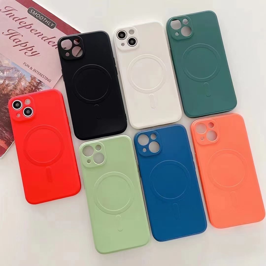 Charging magnetic liquid phone case, phone protective cover detail image 4