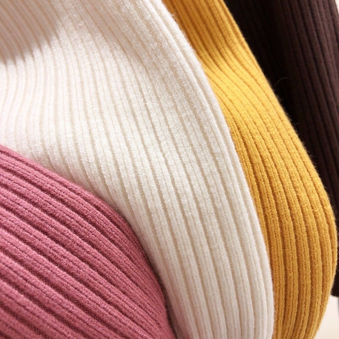 Cuello medio alto imitación visón terciopelo suéter engrosado mujer otoño invierno nueva versión coreana manga suelta jersey 11 legging details Picture
