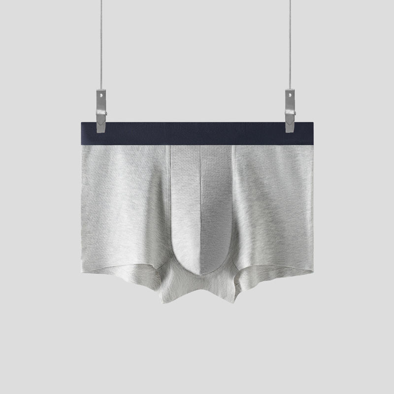 男士无缝平角内裤莫代尔棉薄款舒适裸感透气高弹四角裤成人63详情图1