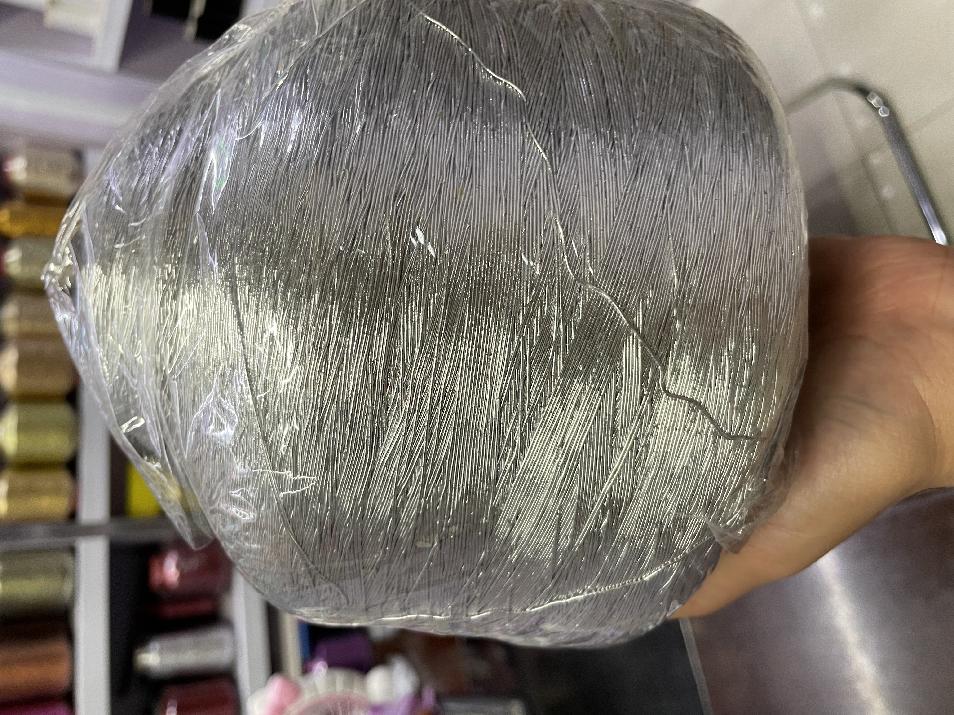 Packaging line: neatly arrange silver lines waiting to leave the factory