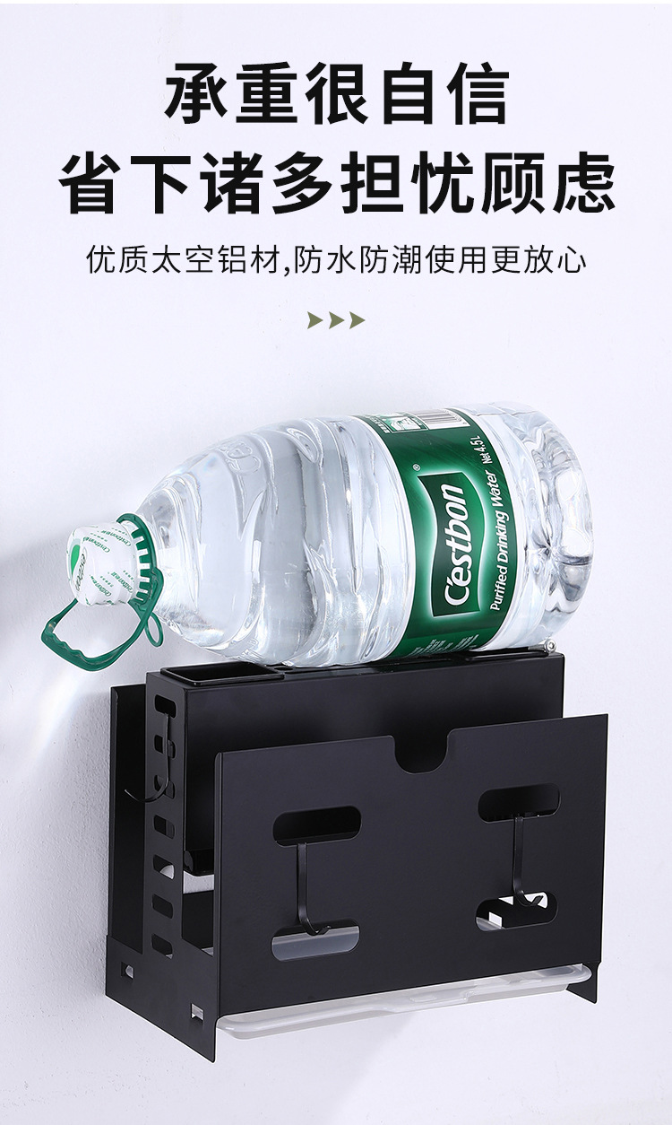 刀架筷子筒置物架厨房收纳不锈钢免打孔壁挂台面菜板架锅盖架详情图1