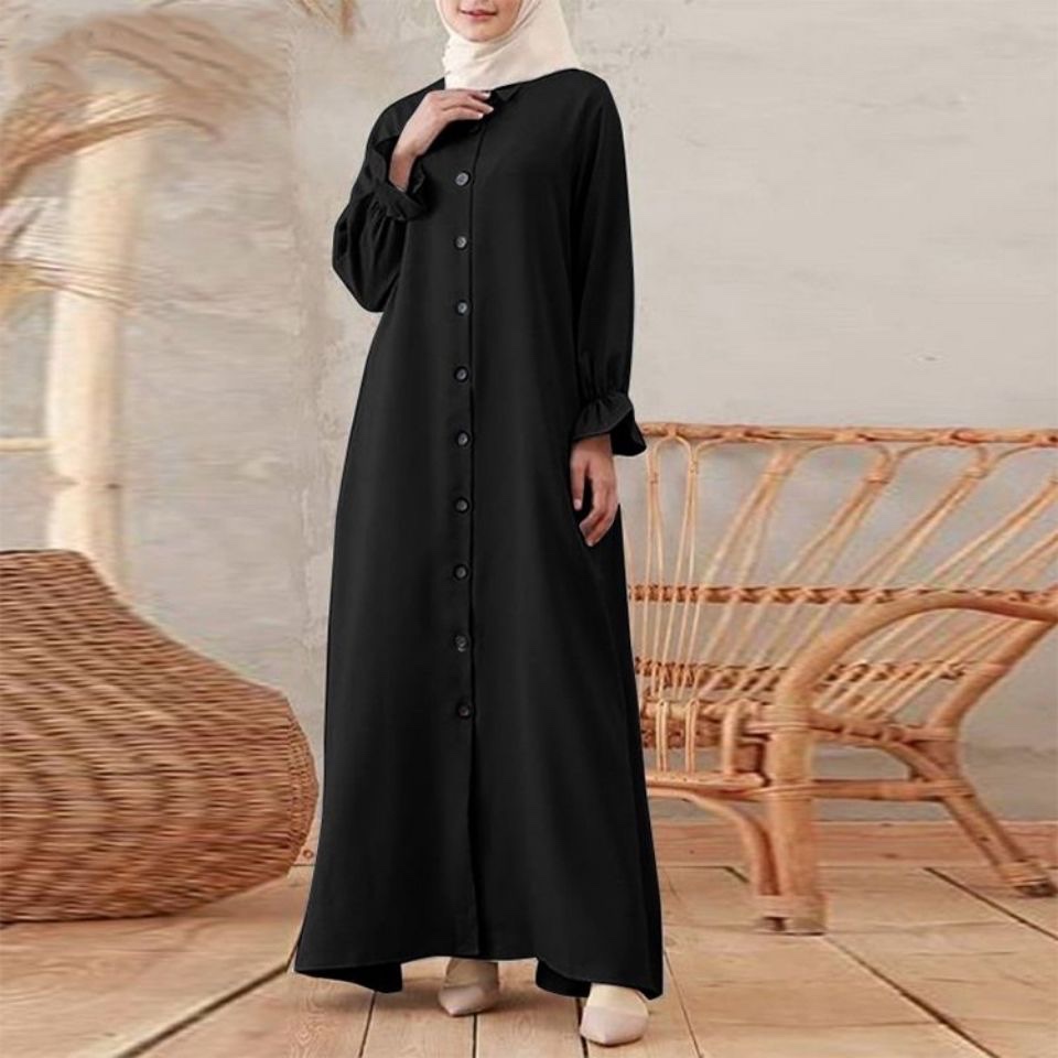 新款穆斯林女士长袍夏季回族服装迪拜清真服装2详情图1