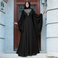 新款礼拜服穆斯迪拜旅游沙特长袍民族服饰纯色全扣6图