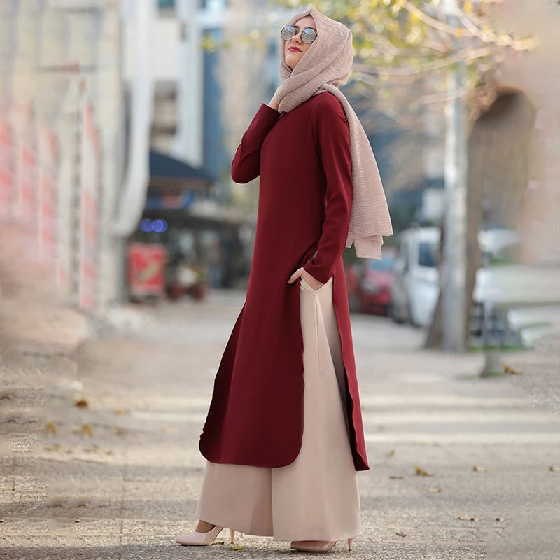 回族礼拜服连衣裙穆斯林服装女士新款夏季宽松长袍盖头伊斯兰服饰1图
