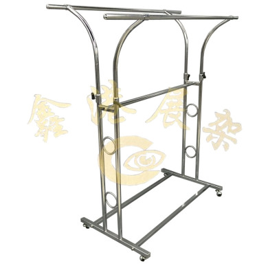 圆管双杠手臂大弯 展示架 分开调高低可上细节图