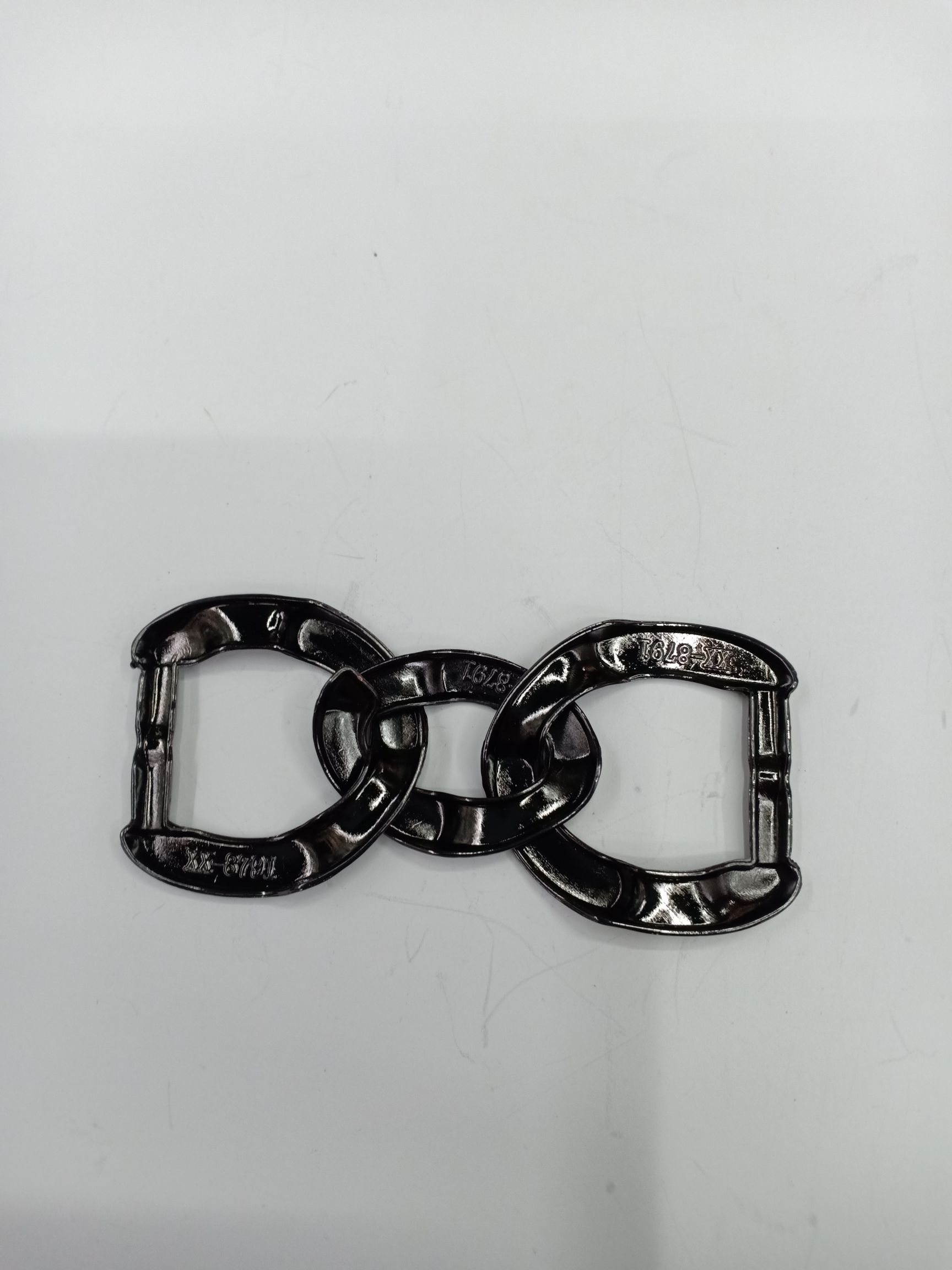 3D链条厂家腰带金属多规格搭扣皮带调节合金对扣装饰扣装饰链图