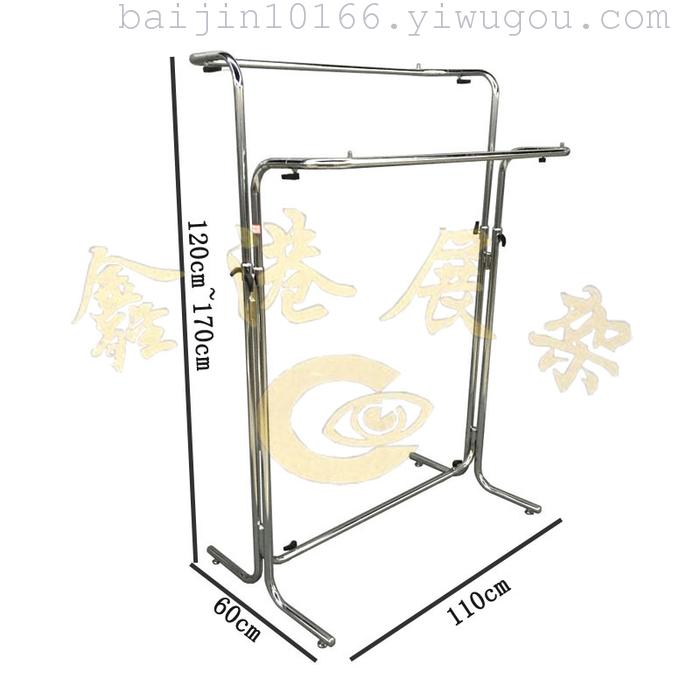 The best-selling ring-shaped double-bar electroplated display stand for women's and children's clothing can be electroplated on top and painted on the bottom Application Scenario