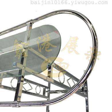Elliptical coat hangers, electroplated round racks, display racks, floor racks, shelf island racks details Picture