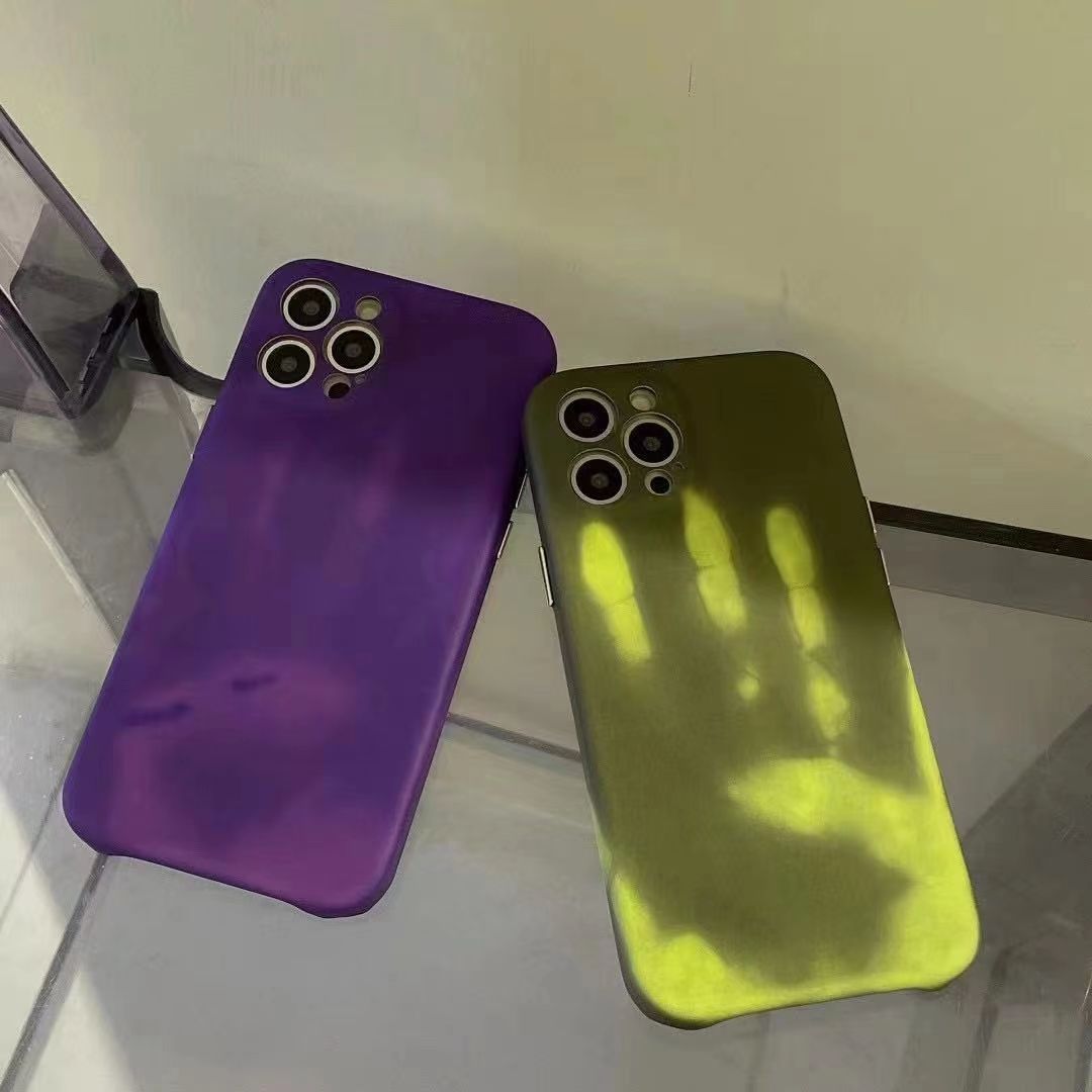 Thermal sensitive liquid three-pack electroplated key phone case protective cover detail image 3