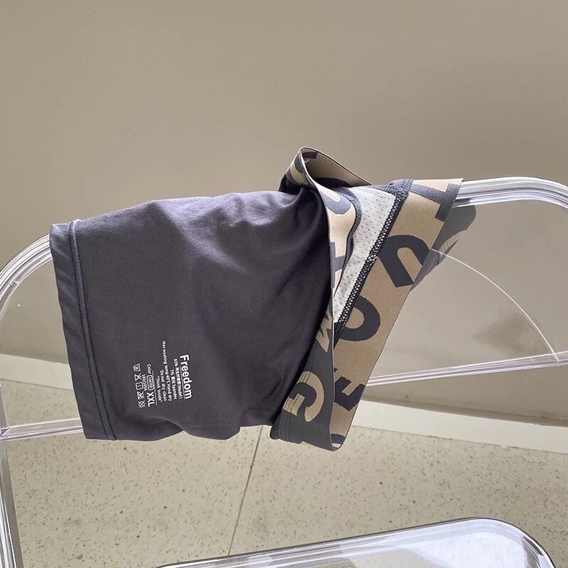 Spring/Summer Men's Underpants Modal Cotton Flat Horn Mid-Waist Student Underpants full figure