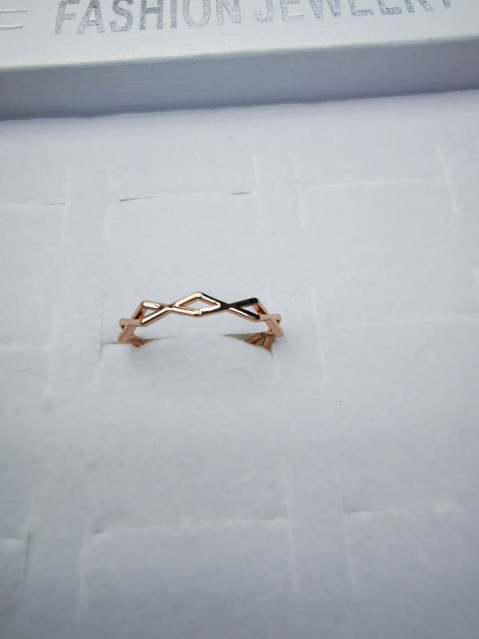 48 Korean version pure copper ring girls' small accessory, simple and ins style fashionable small round bean set ring with adjustable opening Specification image