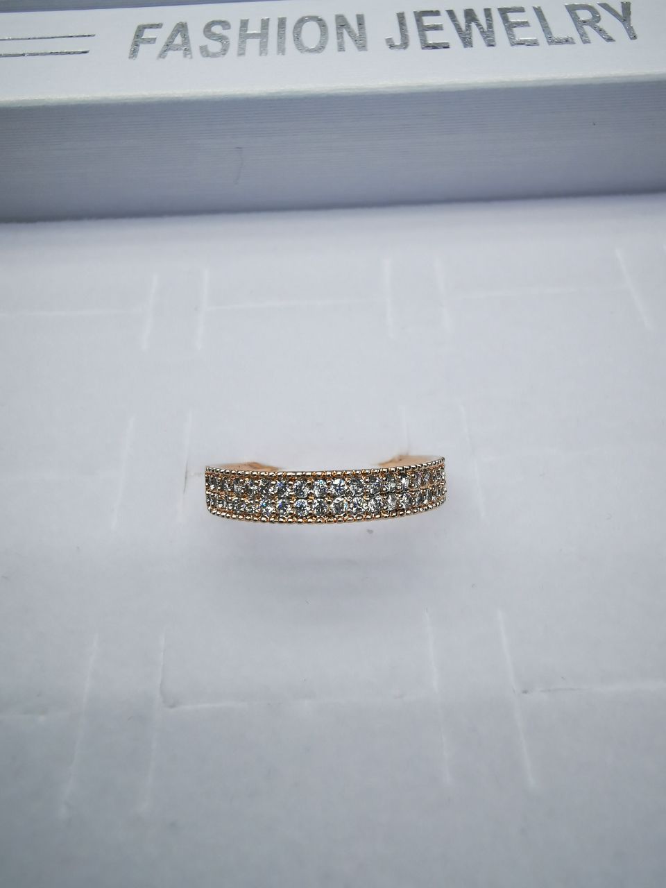 34 Korean version pure copper ring girls' small accessory, simple and ins style fashionable small round bean set ring with adjustable opening