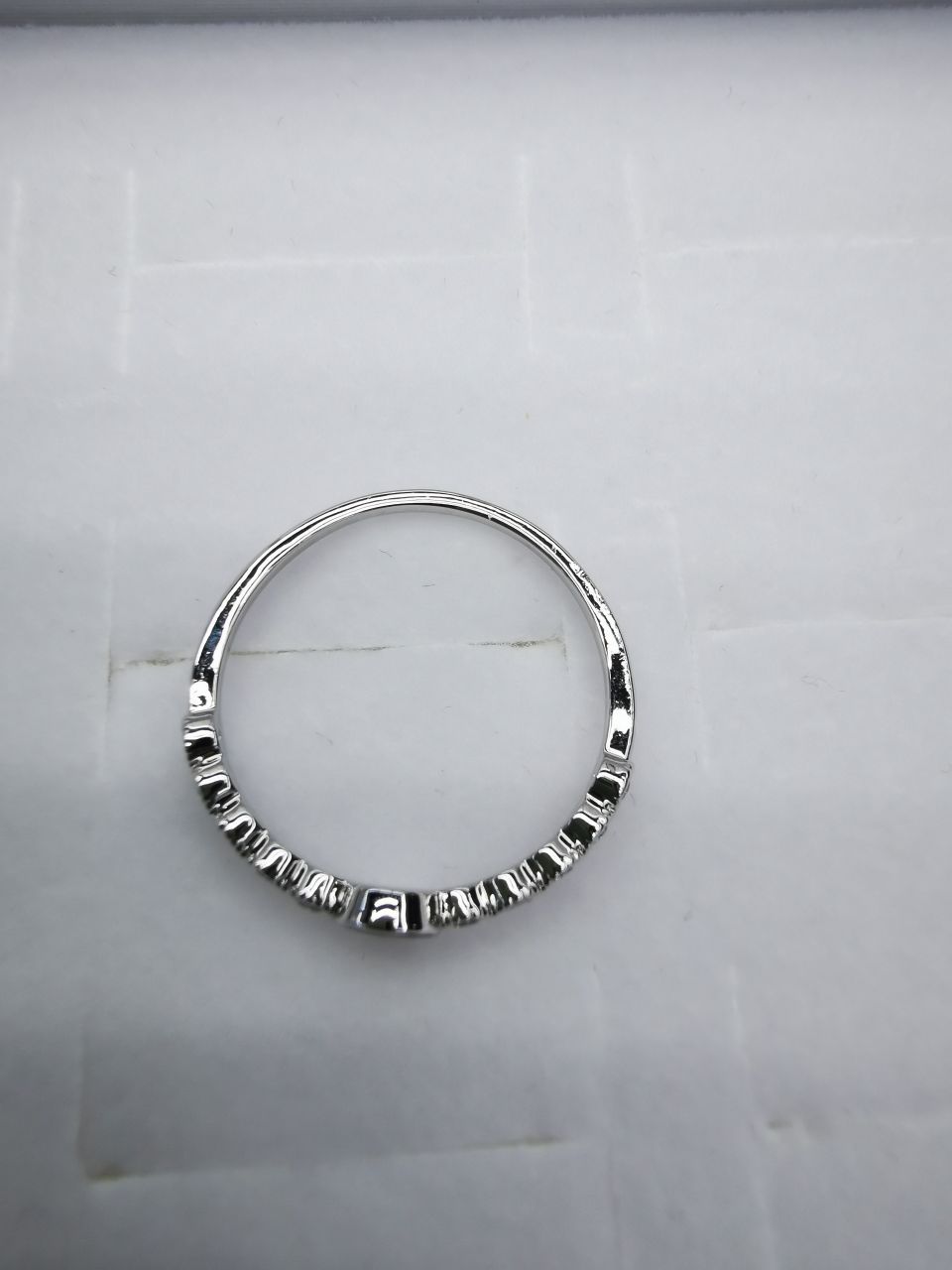 31 Korean version pure copper ring girls' small accessory, simple and ins style fashionable small round bean set ring with adjustable opening