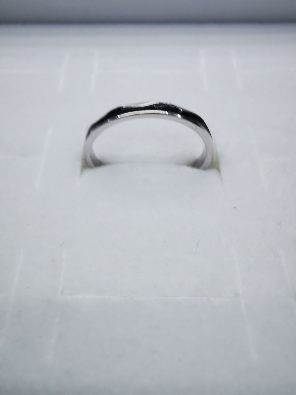 45 Korean-style pure copper ring for girls, simple and fashionable ins style small round bean set ring with adjustable opening details Picture