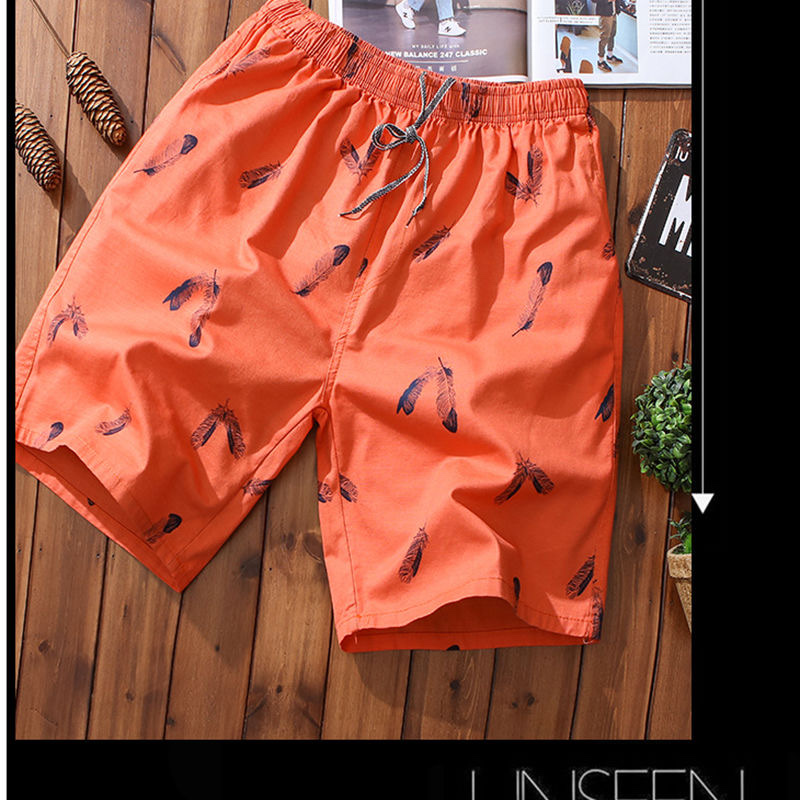 Men's beach pants, capri pants, mid-length pants, casual, fashionable, comfortable and versatile, casual 1 detail image 1