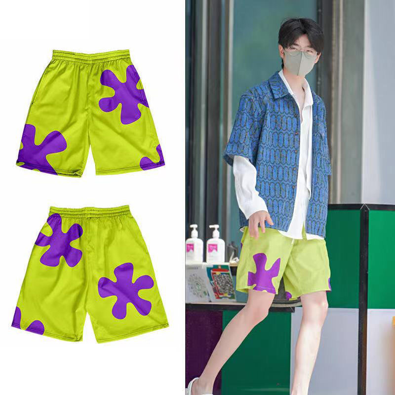 Men's fashionable, casual, comfortable, breathable and versatile beach pants, capri pants, mid-length pants. 6