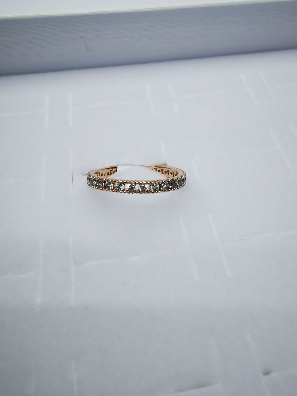 36 Korean version pure copper ring girls' small accessory, simple and ins style fashionable small round bean set ring with adjustable opening