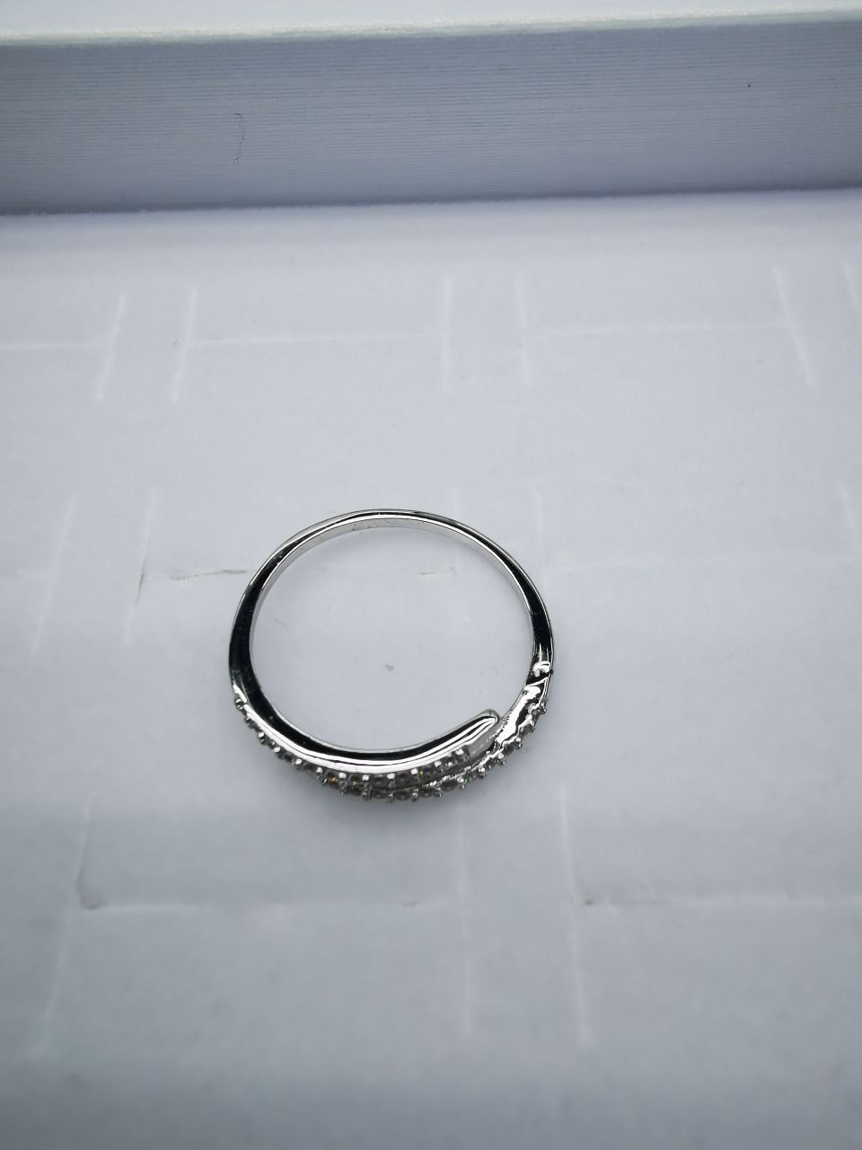 35 Korean version pure copper ring girls' small accessory, simple and ins style fashionable small round bean set ring with adjustable opening details Picture
