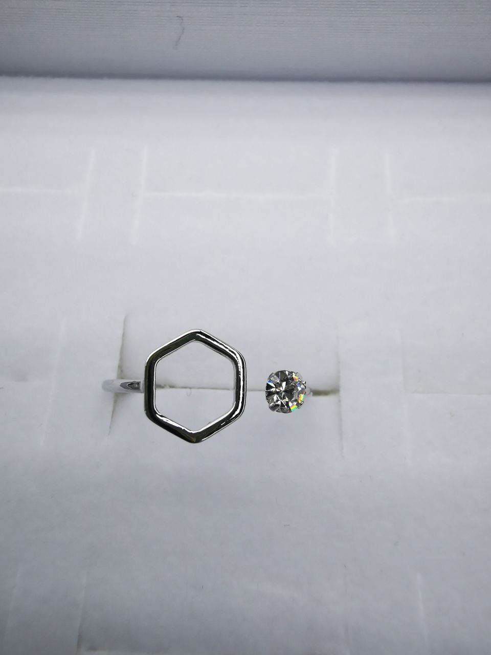 13 Korean version pure copper ring girls' small accessory, simple and ins style fashionable small round bean set ring with adjustable opening