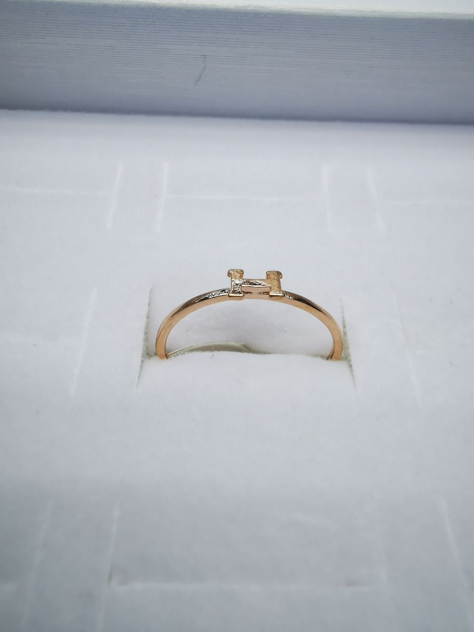 14 Korean version pure copper ring girls' small accessory, simple and ins style fashionable small round bean set ring with adjustable opening Specification image
