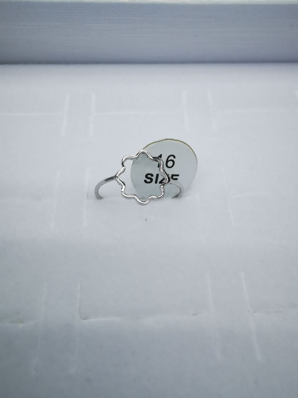 42 Korean version pure copper ring girls' small accessory, simple and ins style fashionable small round bean set ring with adjustable opening Specification image