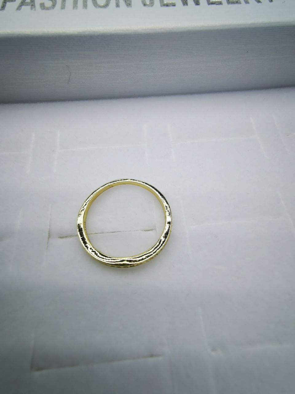 23 Korean version pure copper ring girls' small accessory, simple and ins style fashionable small round bean set ring with adjustable opening Specification image