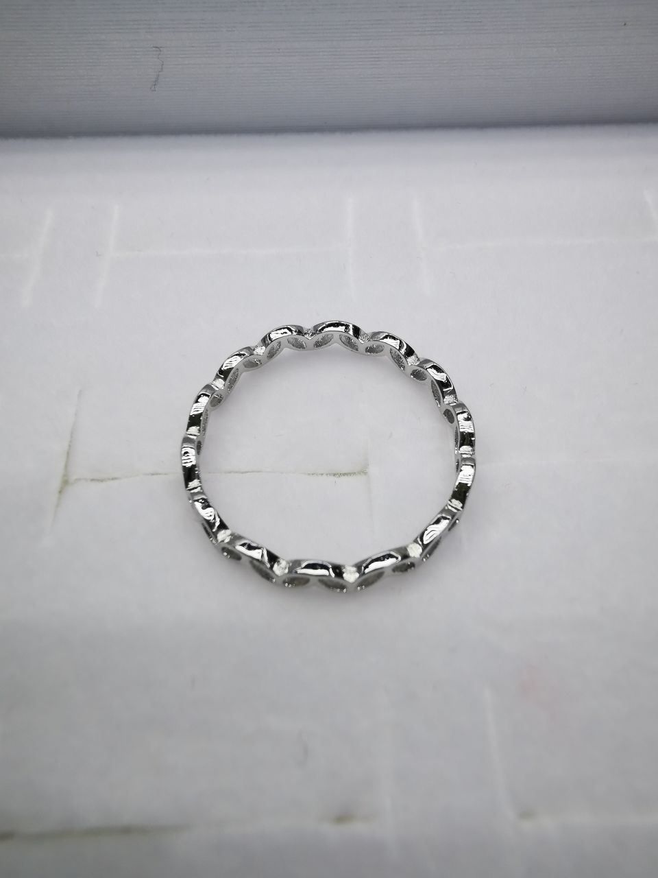 8 Korean version pure copper ring girls' small accessory, simple and ins style fashionable small round bean set ring with adjustable opening details Picture