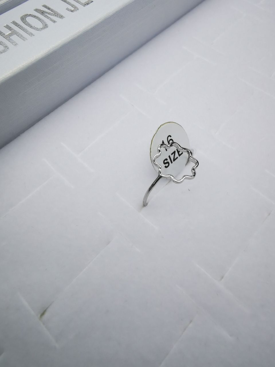 42 Korean version pure copper ring girls' small accessory, simple and ins style fashionable small round bean set ring with adjustable opening details Picture