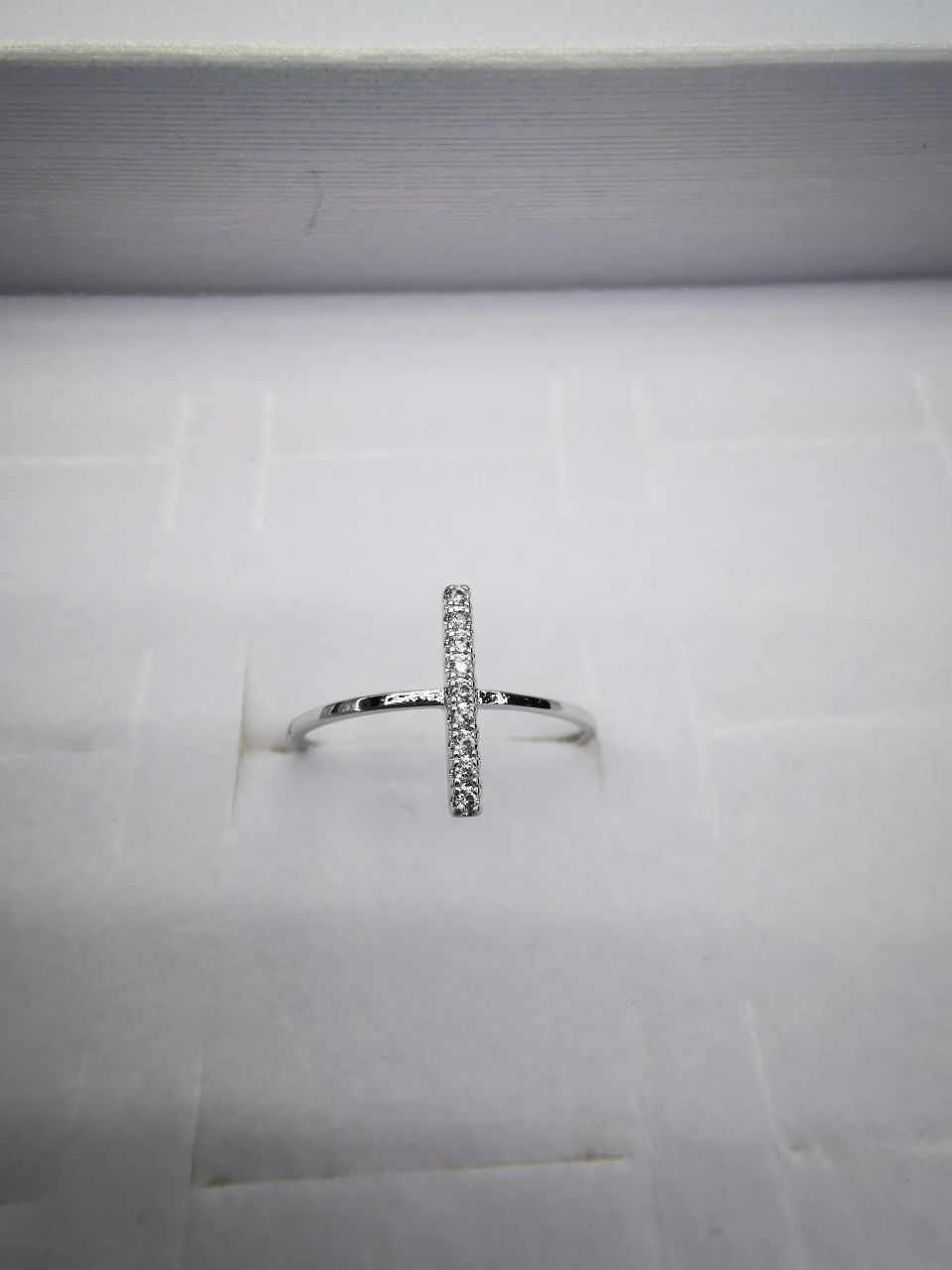 24 Korean pure copper ring girls' small accessory, simple and ins style fashionable small round bean set ring with adjustable opening