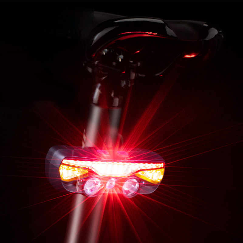 跨境新款自行车前灯Type-C充电户外骑行尾灯多功能带磁铁感应头灯 详情图4