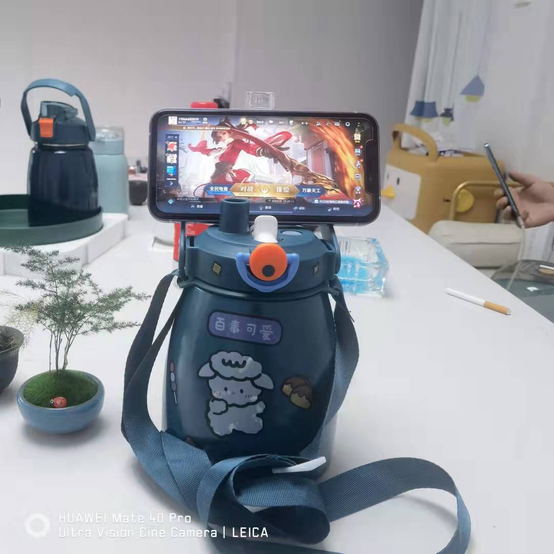 厂家直销新款7种功能保温大肚杯双支架双饮口喷雾搅拌榨汁功能多多 detail image 9