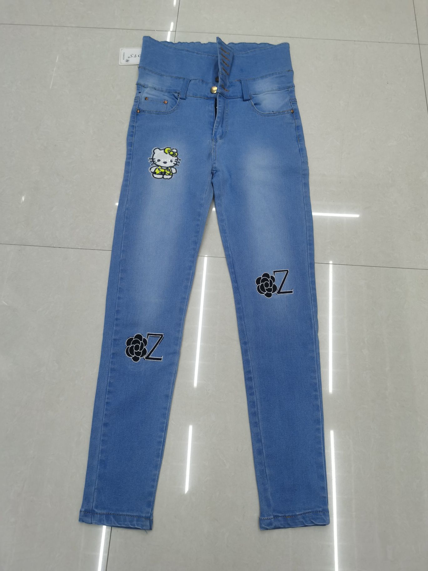 Jeans de comercio exterior para mujeres a medida