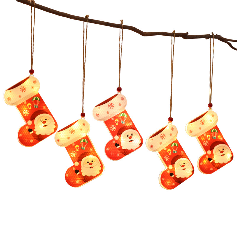 Cross-border Christmas lights, Christmas tree ornaments, snowflakes, five-pointed star-shaped light strings, LED star lights, room decoration, Christmas trees including electronic ones Item Picture