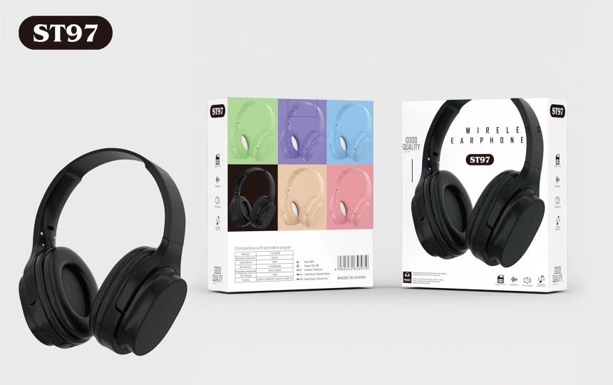 Кантонские наушники, сотовые bluetooth, беспроводные bluetooth на голове pic 1