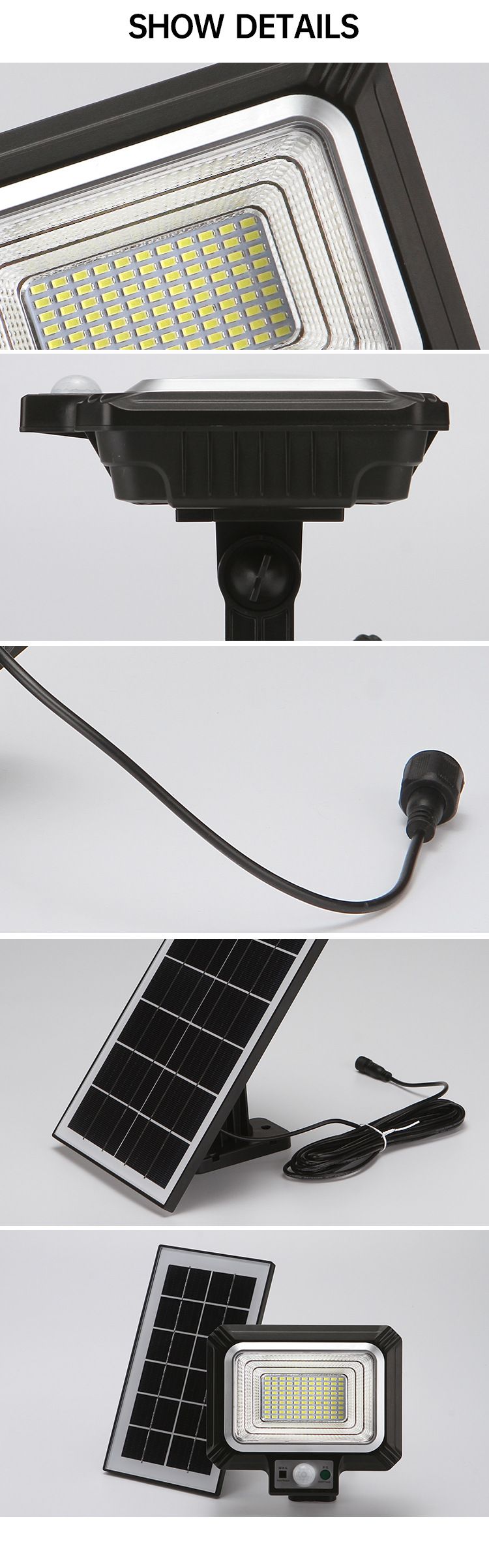太阳能投光灯厂家直销分体式超亮庭院灯家庭户外壁灯广告投射灯详情图10