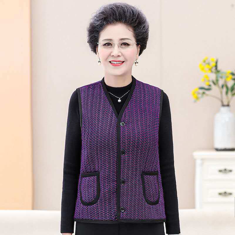 Direct sales from the manufacturer of warm vests for middle-aged and elderly women Specification image