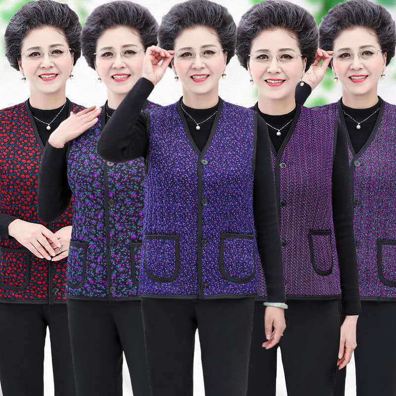 Direct sales from the manufacturer of warm vests for middle-aged and elderly women