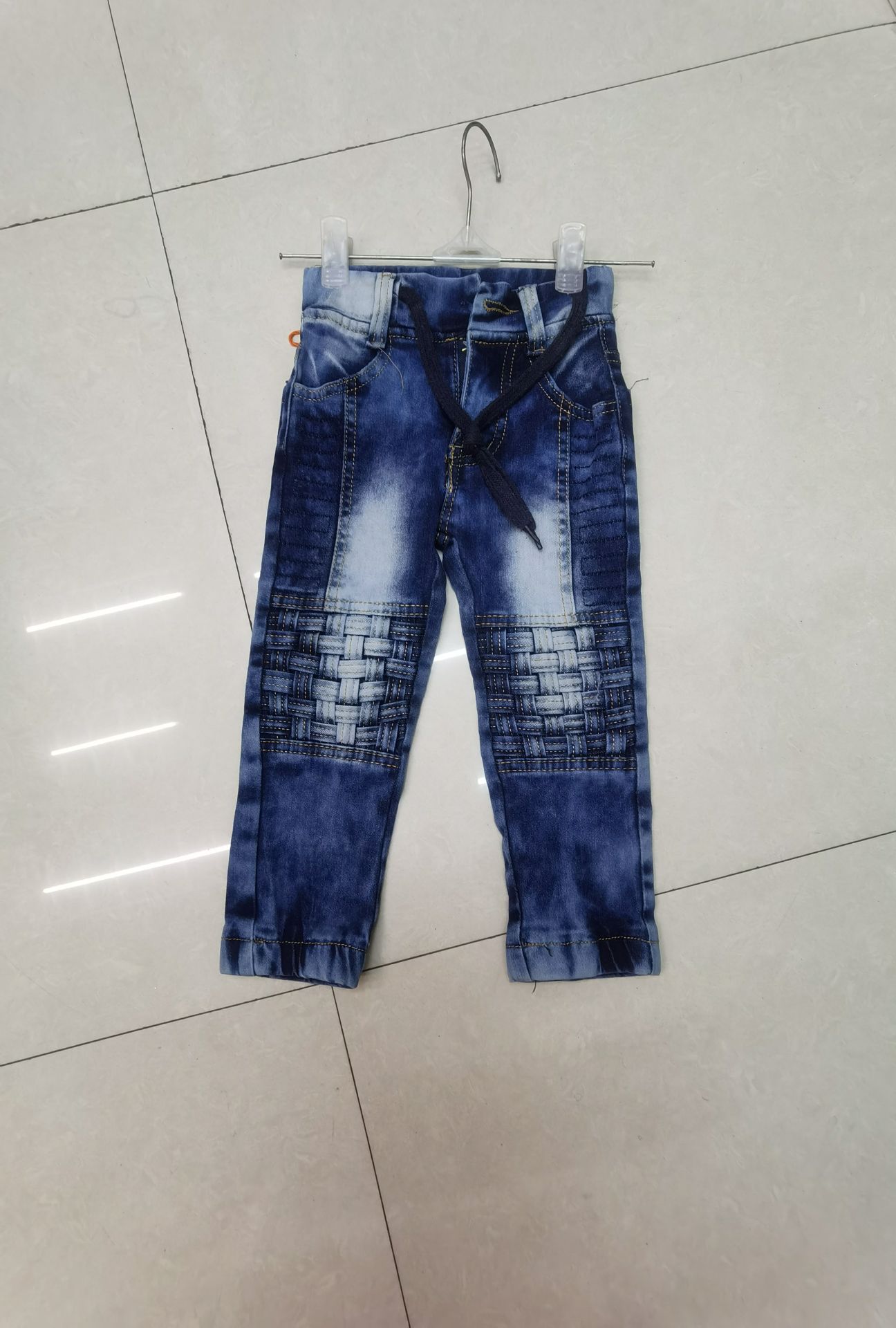 Custom-made men's jeans based on samples from foreign trade jeans details Picture