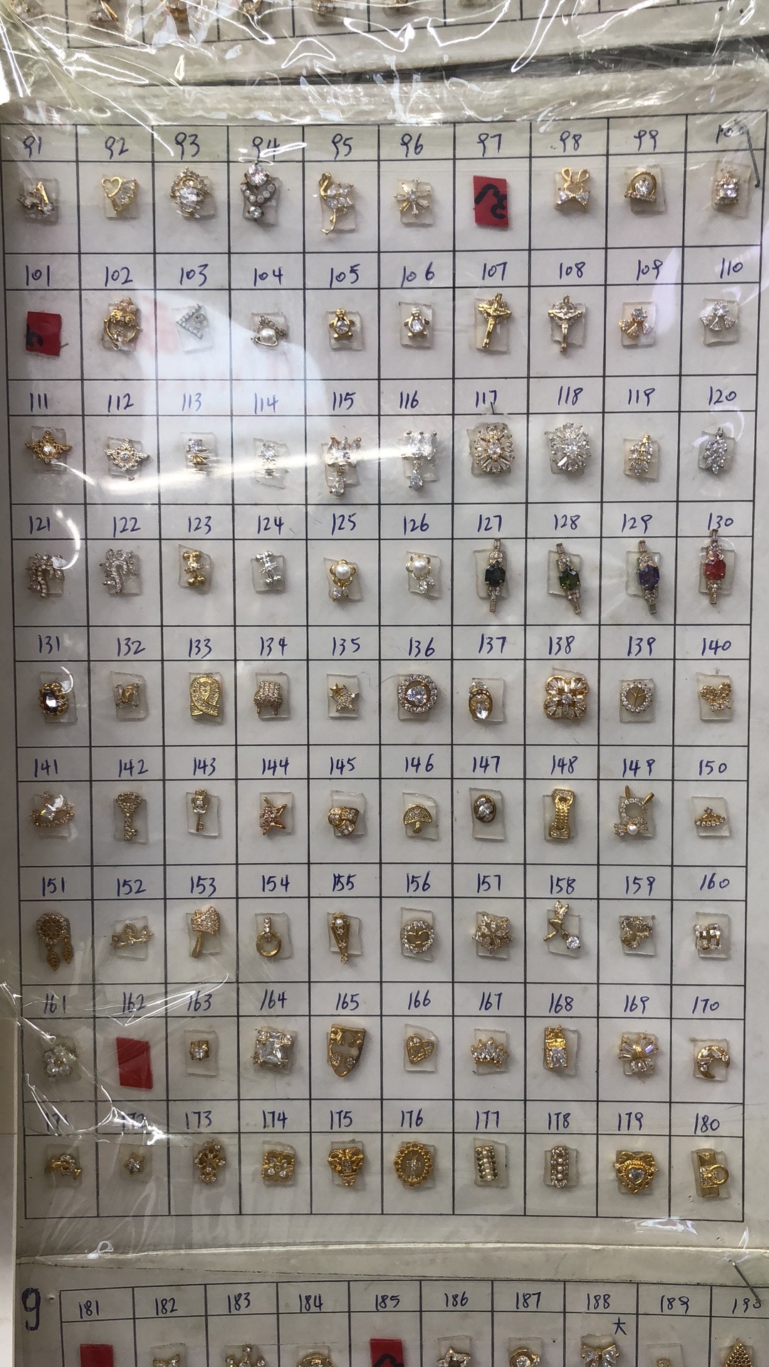 2020 New Zircon nail Art copper metal accessory nail stickers details Picture