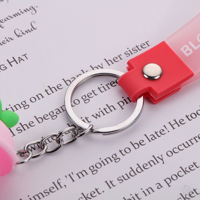 New cartoon cute keychain pendants for men and women, bag charms, car key chains, event gifts wholesale detail image 4